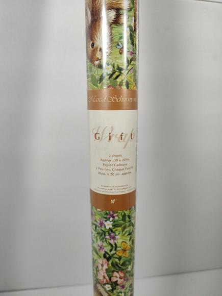 Vintage Lisa McCue/Fuzzy Tails Marcel Schurman Co Gift Wrap Made in USA NEW - Picture 3 of 9